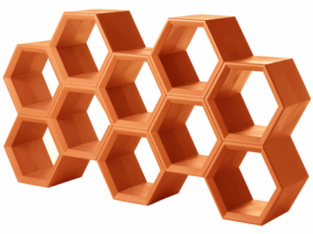 Vitrine spatii comerciale - Vitrina bar din plastic, modulara pentru evenimente - HEXA