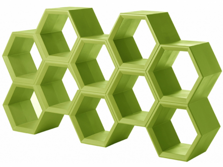 Vitrine spatii comerciale - Vitrina bar din plastic, modulara pentru evenimente - HEXA