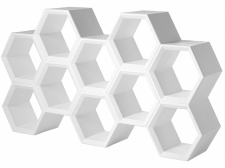 Vitrine spatii comerciale - Vitrina bar din plastic, modulara pentru evenimente - HEXA