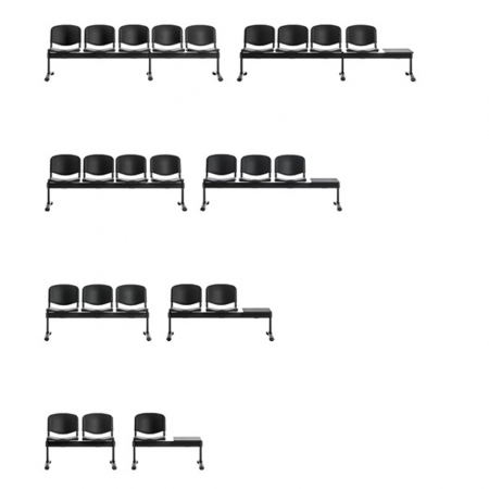 Scaun bancunta sala asteptare LEO PLASTIC BENCH 01 [2]