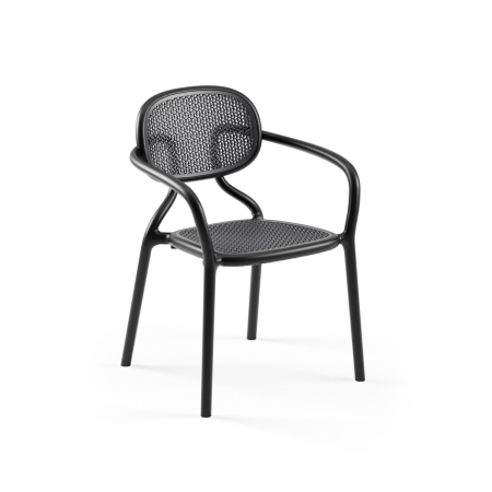 Scaune de terasa / exterior - Scaun cu brate de terasa stivuibil realizat din plastic - HAZ