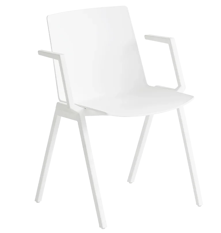 Scaune plastic - Scaun cu brate stivuibil minimalist pentru HoReCa - JUBEL IVB