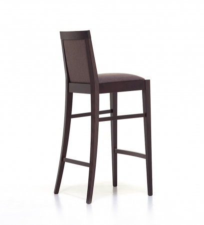 Scaune lemn complet tapitate inalte de bar ROSE 100 SG [1]