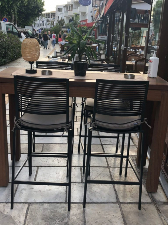 Scaun de bar din aluminiu pentru terasa HoReCa - QUEEN CG 503 [2]