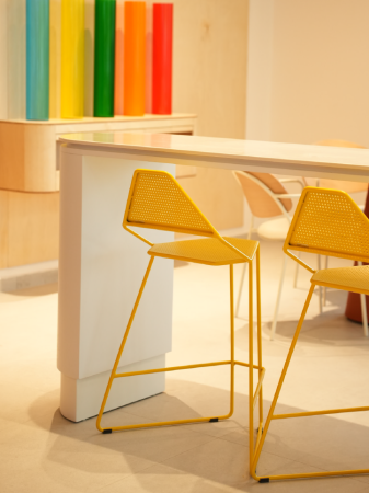 Scaun de bar din metal cu design modern pentru HoReCa - DELTA [4]