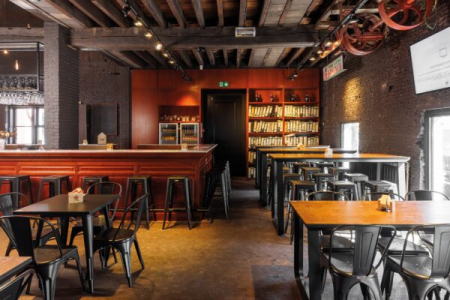 Scaun de bar din metal stivuibil in stil industrial TOLIX STOOL STYLE [1]