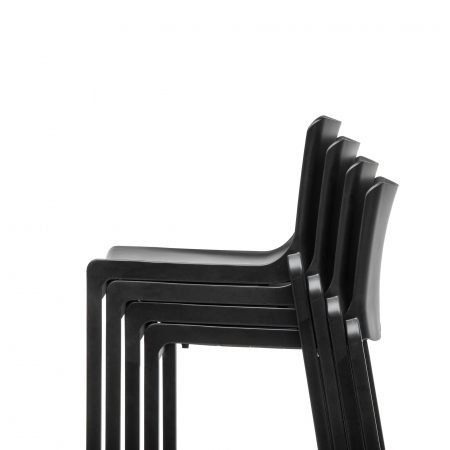 Scaune inalte de bar - Scaun de bar din plastic cu cadru tip sanie pentru plaja - KASAR