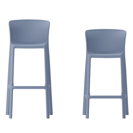 Scaun de bar din plastic cu design scultural - BROOKLYN H75 [4]