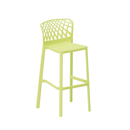 Scaune plastic - Scaun de bar din plastic cu design scultural geometric - PORTO H75