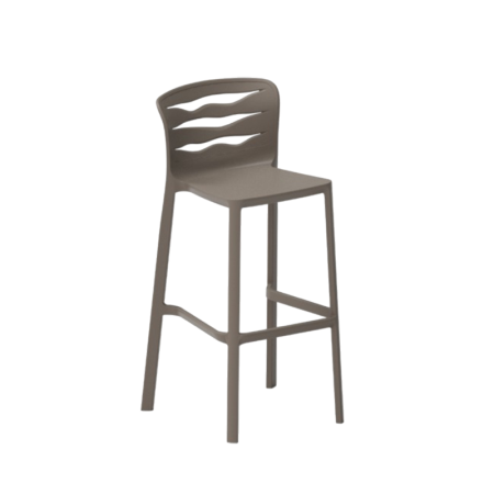 Scaune de bar plastic - Scaun de bar din plastic stivuibil cu design modern elegant - OSLO H75