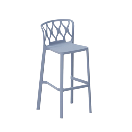 Scaun de bar din plastic stivuibil pentru fast food - VIENNA H75 [4]