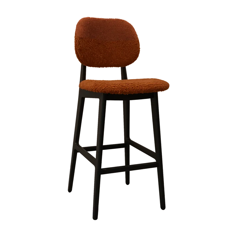 Scaune de bar lemn - Scaun de bar elegant cu cadrul din lemn masiv - LEXA