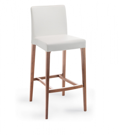 Scaune de bar lemn - Scaune moderne inalte de bar cadru lemn tapitat ZOE SG1122