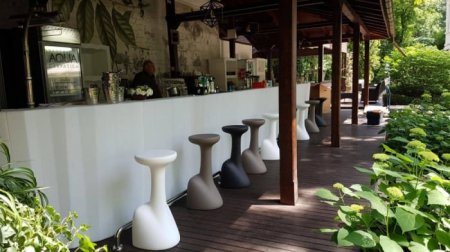 Scaun de bar pentru exterior cu design scultural - ARMILLARIA [10]