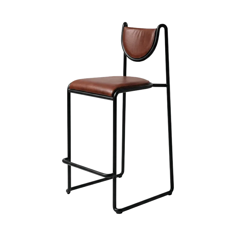 Scaune de bar metal - Scaun de bar pentru restaurant in stil mid-century - LUNA