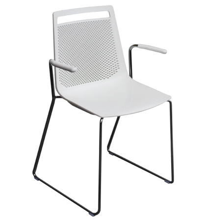 Scaune cantina - Scaun de cantina cu brate pentru suspendare pe blat - AKASMI SS