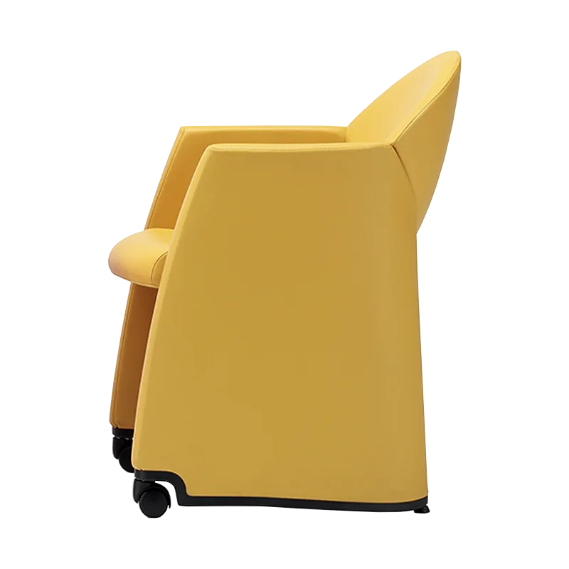 Scaune office - Scaun de conferinta tapitat cu roti si design scultural - AXI