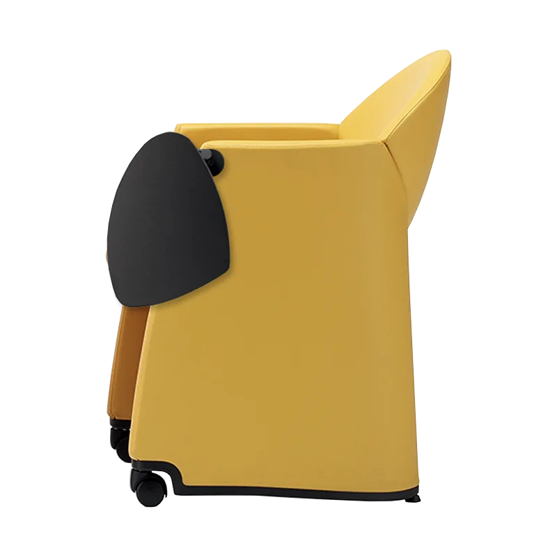 Scaun de conferinta tapitat cu roti si design scultural - AXI [5]