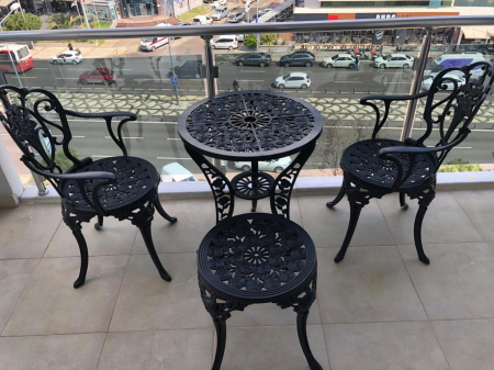 Scaun de terasa cu brate din aluminiu in stil baroc - ROSE CG 505 [4]