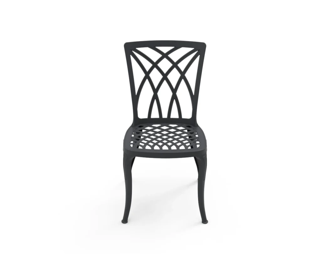 Scaun de terasa din metal in stil art nouveau - LINE [2]