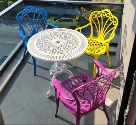 Scaun de terasa din metal in stil art nouveau - SUWAN CG 508 [3]