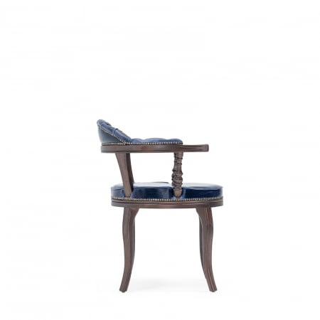 Scaun din lemn in stil irish cu spatar tip chesterfield RETRO [3]