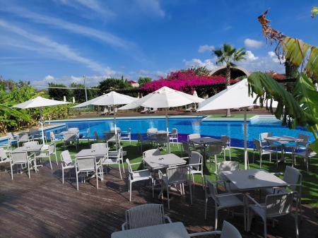 Scaun din plastic cu brate pentru exterior - NES [6]