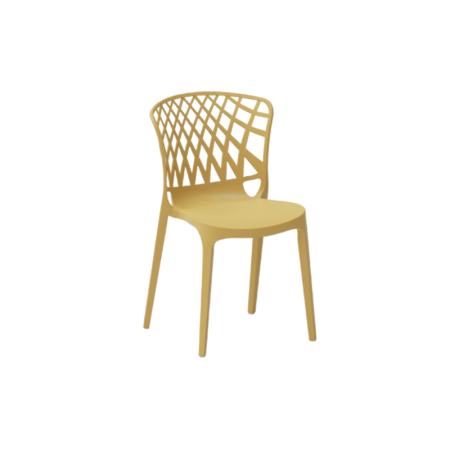 Scaune plastic - Scaun din plastic cu design scultural geometric - PORTO