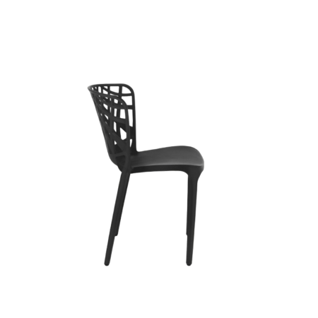 Scaun din plastic cu design scultural geometric - PORTO [2]