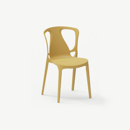 Scaune fast food - Scaun din plastic cu design scultural si stivuibil - BARCELONA