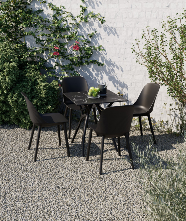 Scaun din polipropilena pentru exterior SHELL-P [2]