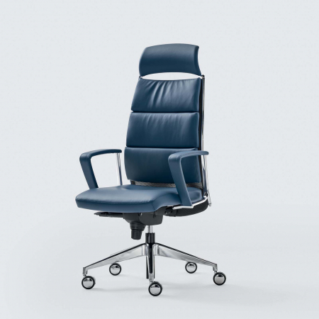MOBILIER OFFICE - Scaun directorial cu brate si structura metalica Link XPlus