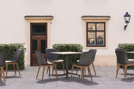 Scaun elegant din plastic pentru HoReCa - SHELL WP [4]