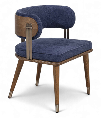 Scaune tapitate - Scaun elegant in stil mid-century si tapitat la comanda - HORIZON