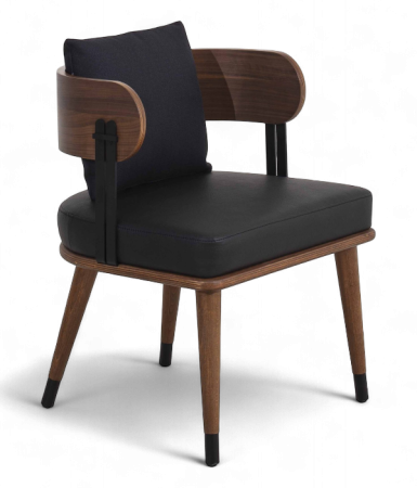 Scaun elegant in stil mid-century si tapitat la comanda - HORIZON [2]