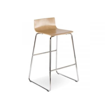 Scaun inalt de bar cadru metalic cromat CAFE VII hocker  EVO_1066 [1]