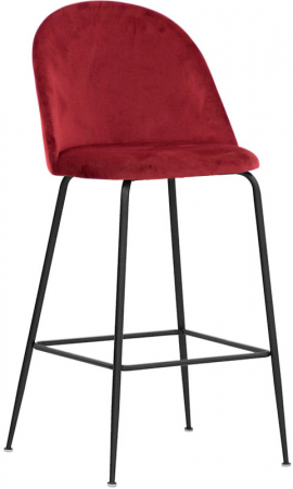 Scaune de bar metal - Scaun de bar cadru metalic negru sezut tapitat RS 1763