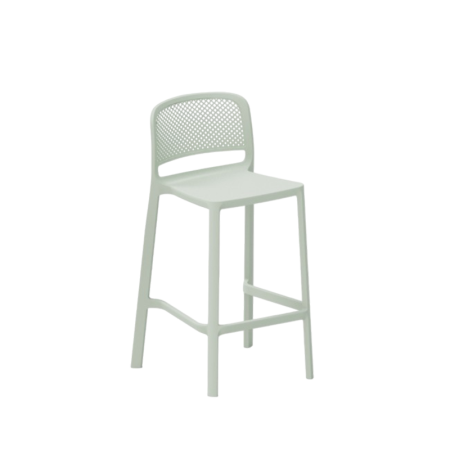 Scaun inalt de bar din plastic cu sezut la 65 cm inaltime - JEDDA [4]