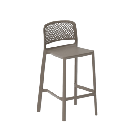 Scaun inalt de bar din plastic cu sezut la 65 cm inaltime - JEDDA [3]