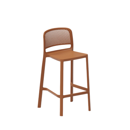 Scaune de bar plastic - Scaun inalt de bar din plastic cu sezut la 65 cm inaltime - JEDDA