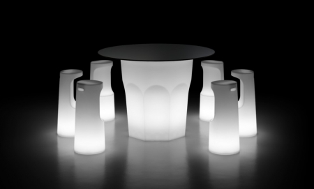 Scaun inalt de bar luminos cu design minimalist - FURA [2]