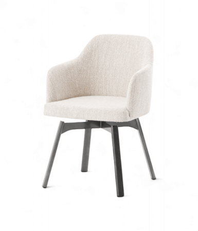 Scaune tapitate - Scaun scoica cu cadru metalic pentru HoReCa - LINE