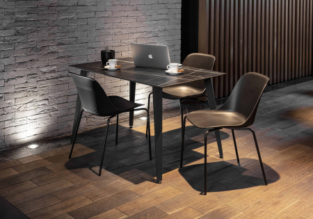 Scaun modern cu design scultural cu cadru metalic - SHELL M [2]