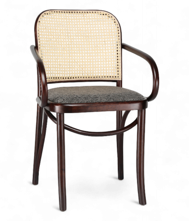 Scaune tapitate - Scaun cu brate in stil mid century pentru HoReCa - NEST