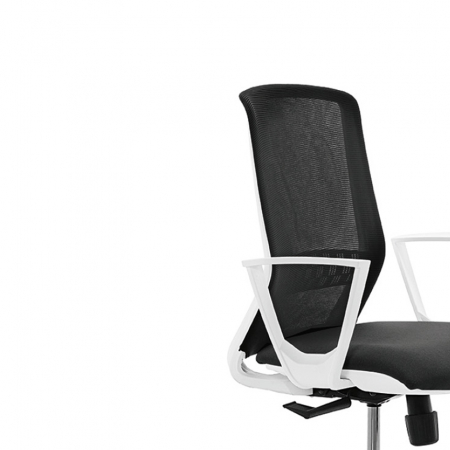 Scaun office rotativ tapitat TEKNA WHITE 01 [3]