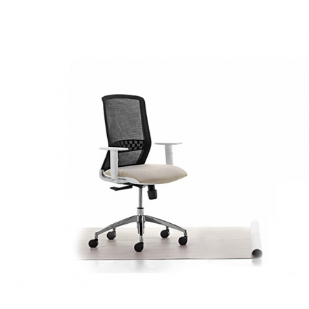 Scaun office rotativ tapitat TEKNA WHITE 01 [2]