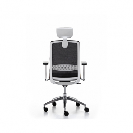 Scaun office rotativ tapitat TEKNA WHITE 01 PT [2]