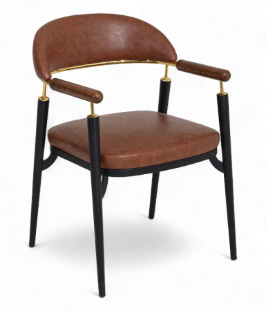 Scaune tapitate - Scaun cu brate in stil mid century pentru restaurant - ORIGIN