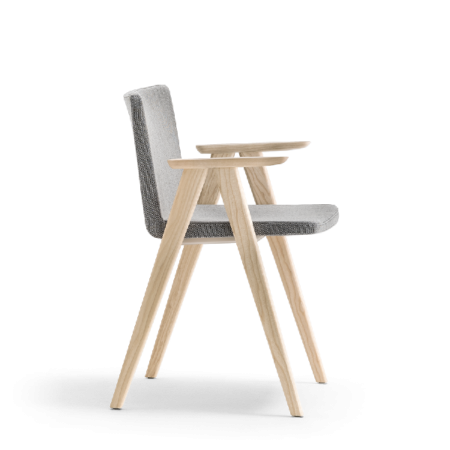 Scaune HoReCa - Scaun pentru restaurant, tapitat cu cadrul din lemn - OSAKA 2816