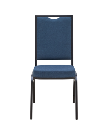 Scaun stivuibil cu tapiterie albastru guvernamental - AM110 [1]